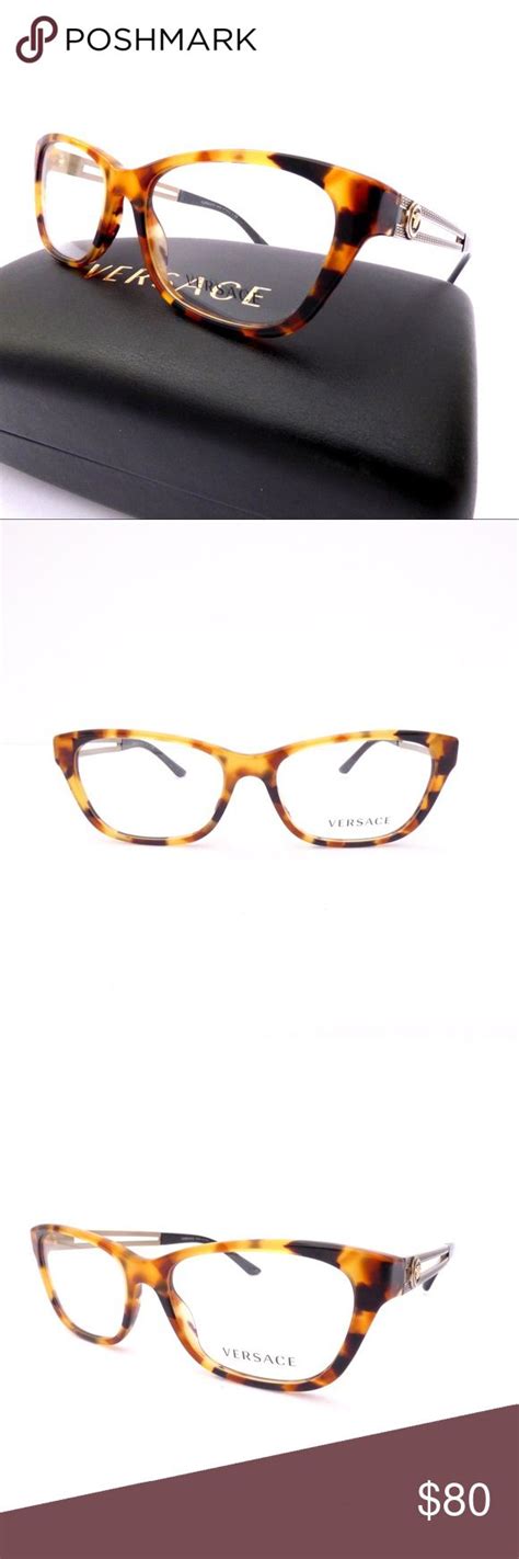 versace logo tortoises glasses|Versace tortoise shell eyeglasses.